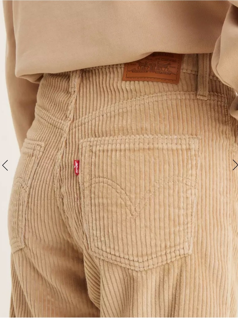 Ribcage Ankle Straight Sz 26 Corduroy
